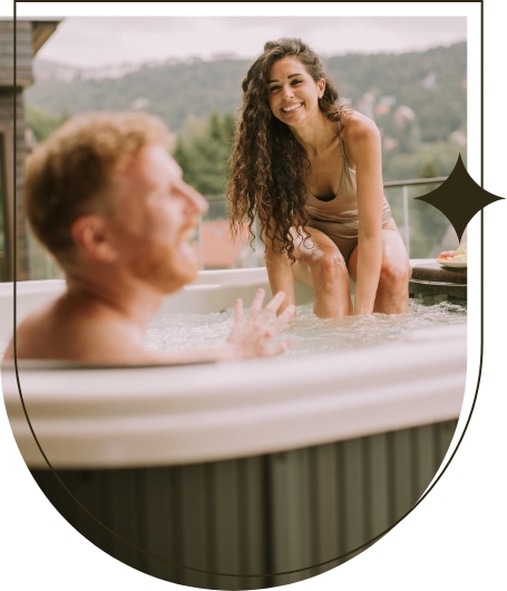 146. csoport Kerti wellness mindenki számára elérhető kád, szauna és jacuzzi