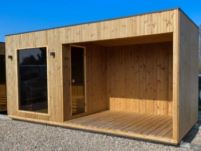 sauna premium 500 pohľad na vchod zpredu